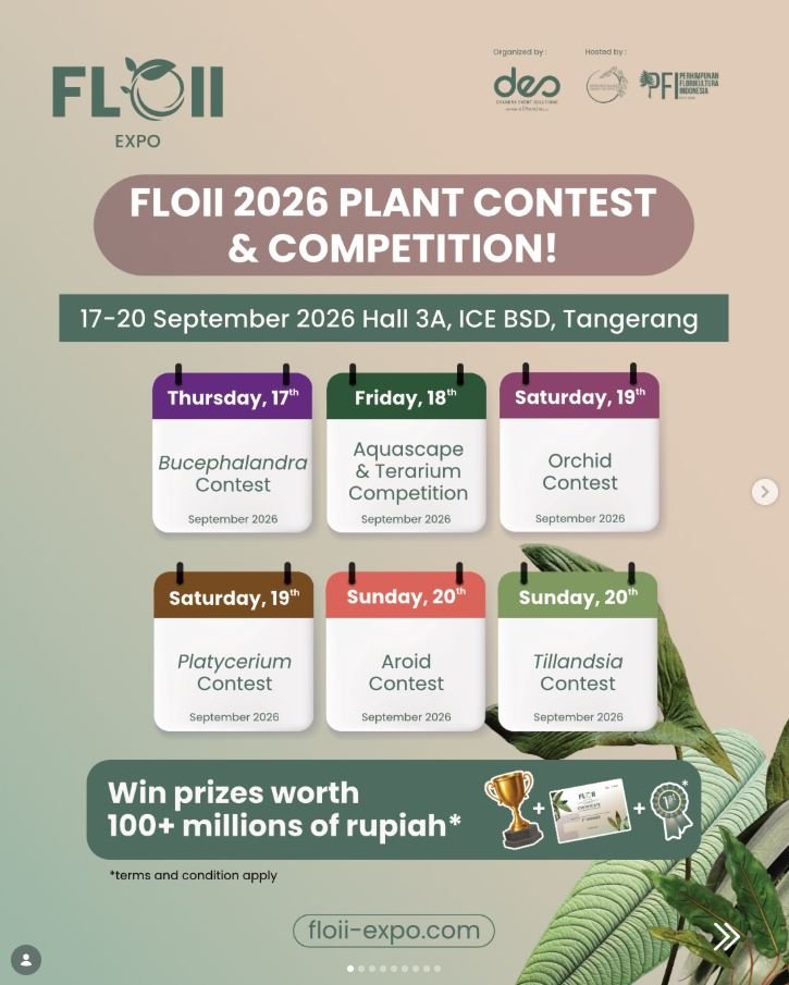 Join FLOII plant contest & competition 2026!
